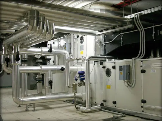 Centrale di trattamento aria in centrale tecnica